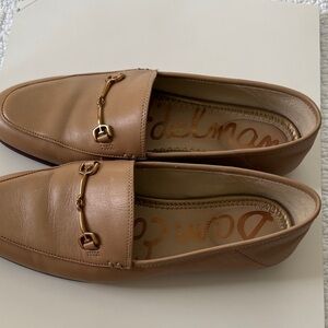 Sam Edelman Brown Leather Slip-On Loafers